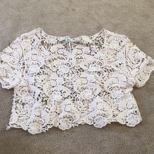 Kimchi Blue Crochet Crop Top